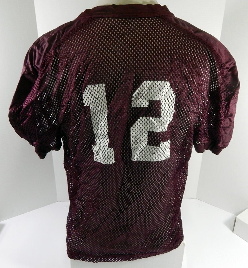 North Carolina Tar Heels UNC#12 Game Used Red Practice Football Jersey DP59832 - DP59832