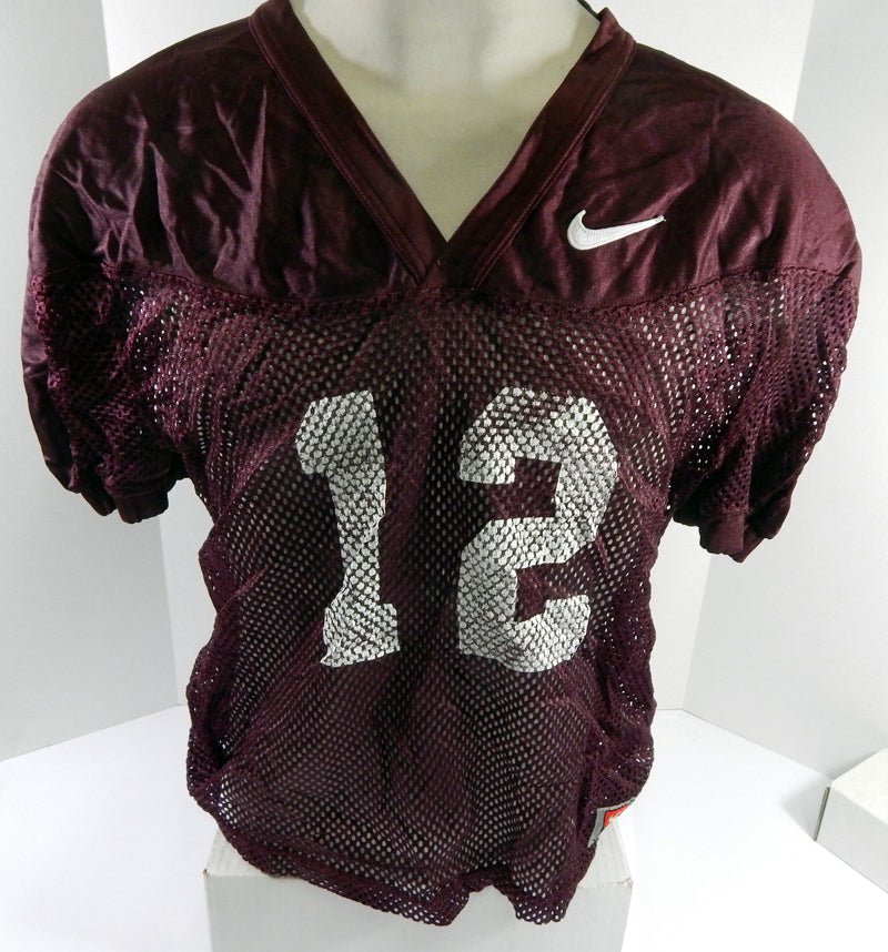 North Carolina Tar Heels UNC#12 Game Used Red Practice Football Jersey DP59832 - DP59832