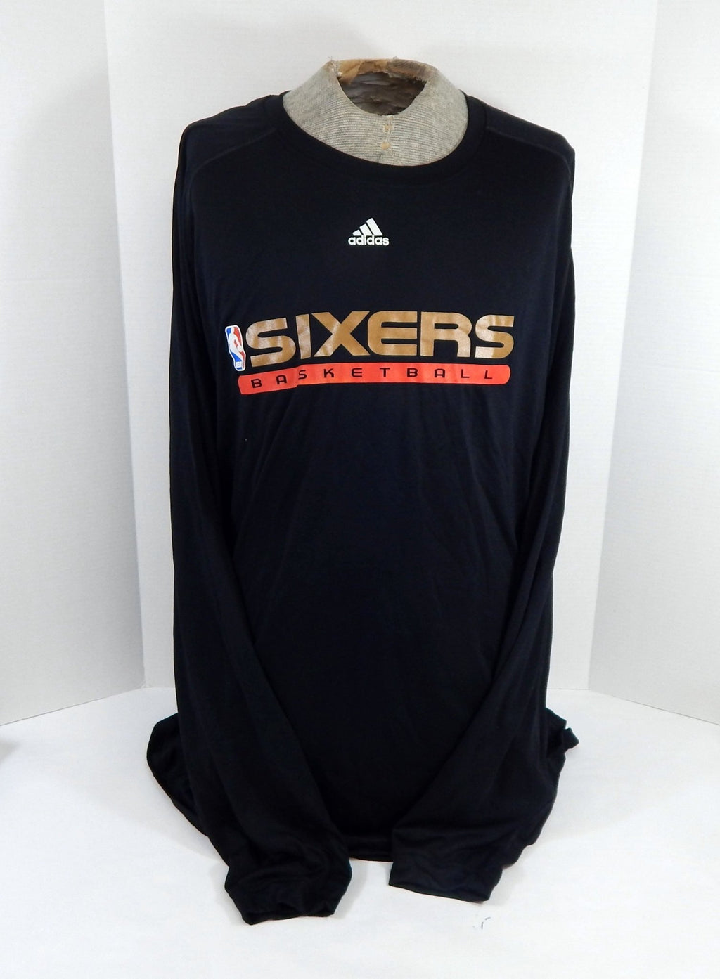 Philadelphia 76ers Team Issued Black Long Sleeve Training Shirt 4XL DP57482 - DP57482