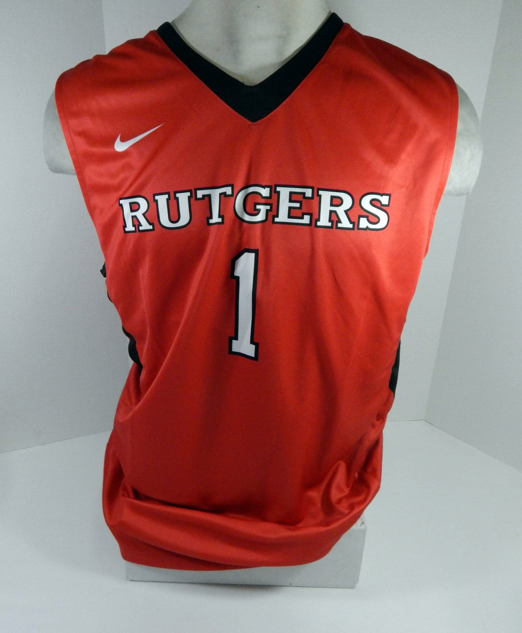 Rutgers Scarlet Knights #1 Game Used Red Jersey XL DP61845 - DP61845