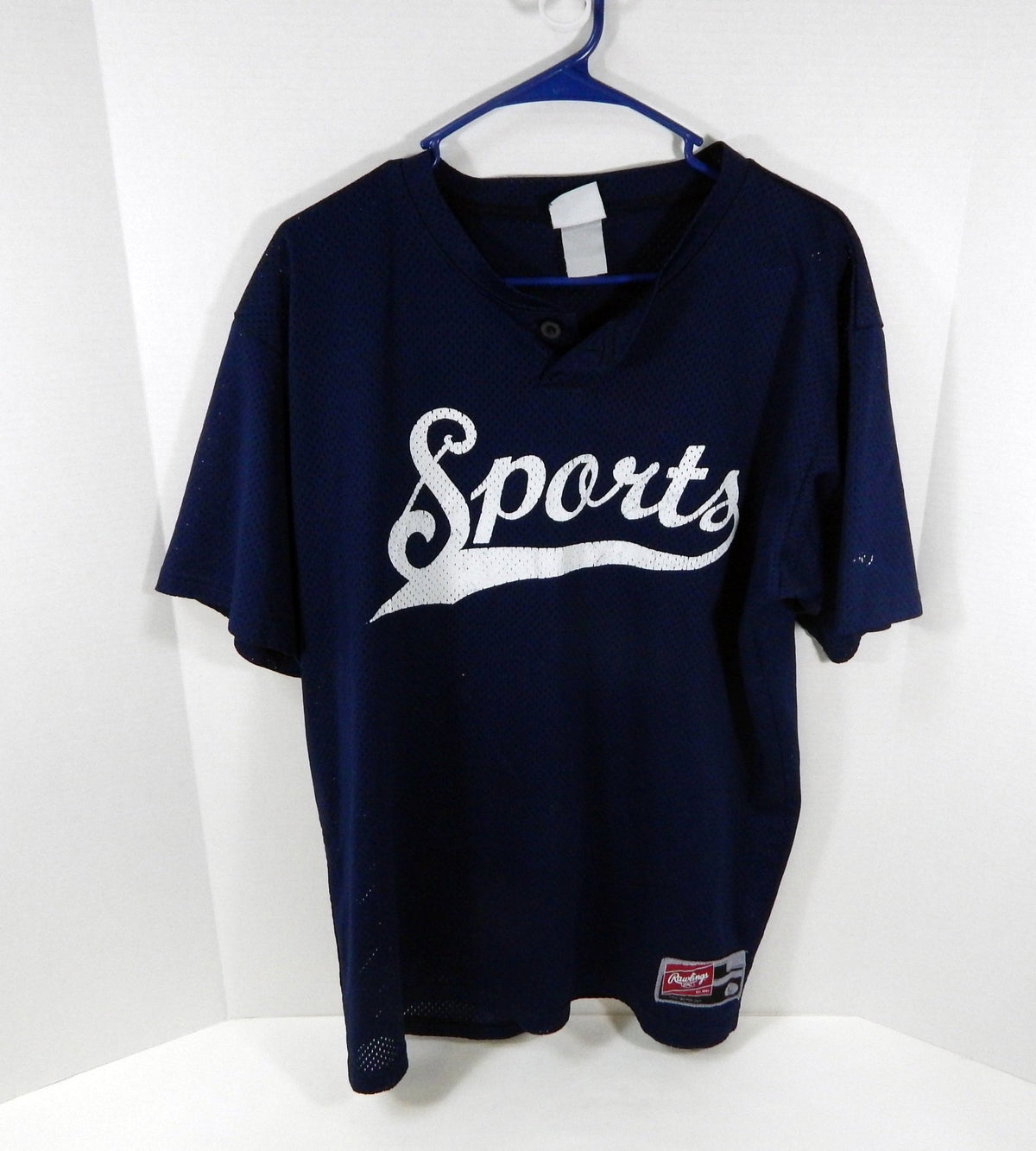 Shreveport Sports #18 Game Used Navy Practice Jersey L DP50654 - DP50654