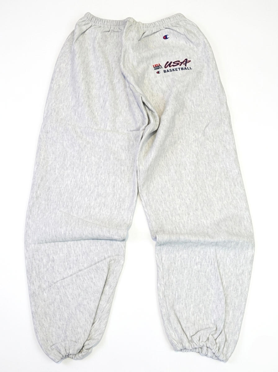 1990's Team USA Basketball Champion Brand Team Issued Sweatpants Heather L NOS