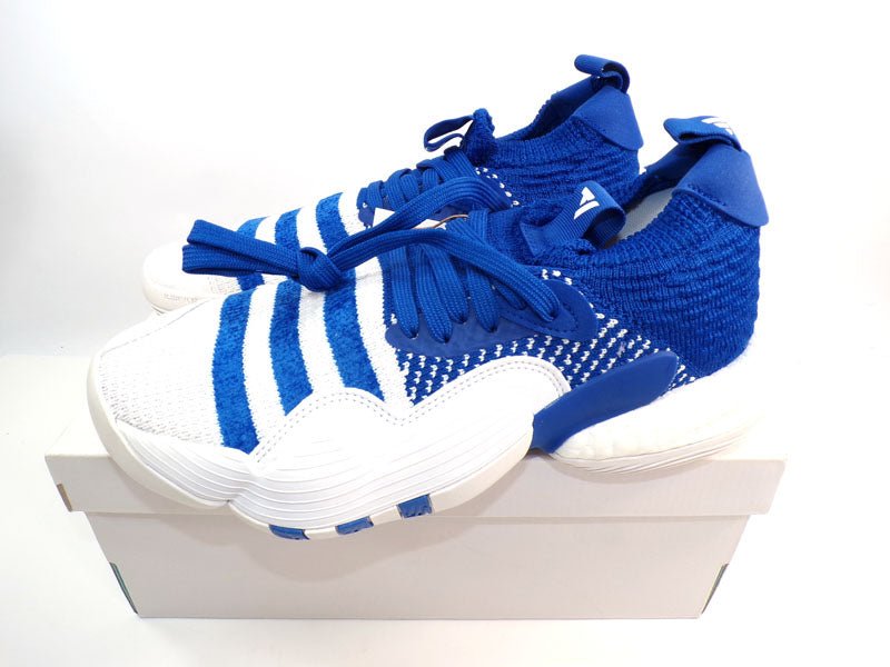 Trae Young 2 Kansas Jayhawks White/Blue adidas Men's Size 7.5 Shoes #HO3839 COA - DM93750