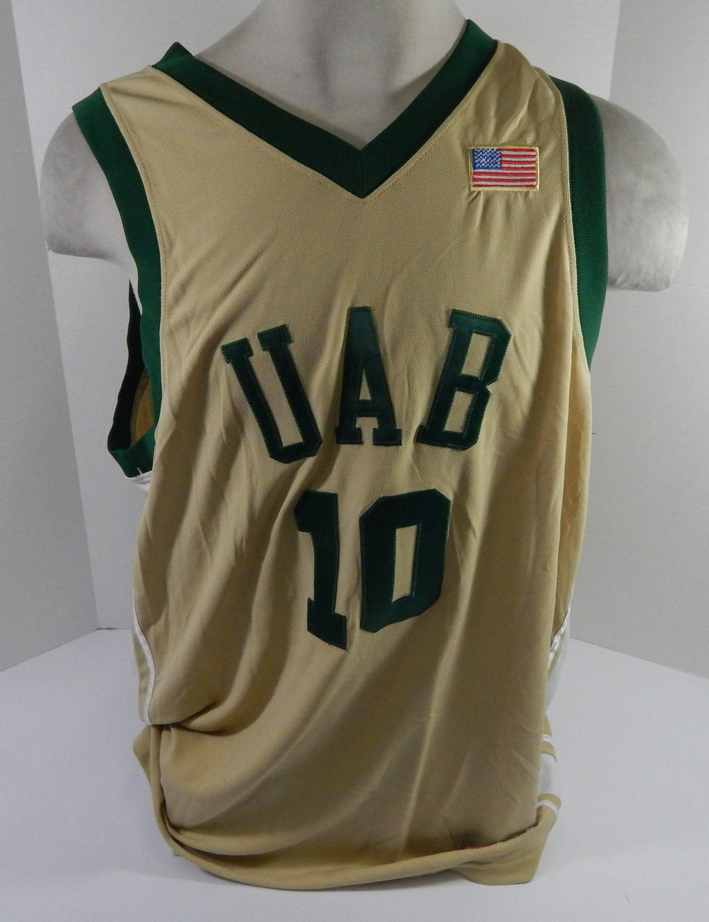 UAB Blazers #10 Game Issued Gold Jersey XL DP59138 - DP59138