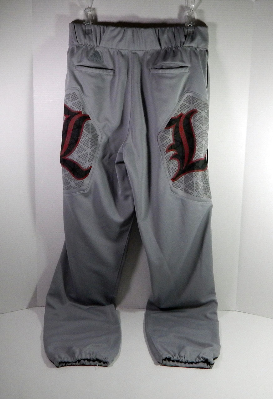 University Louisville Cardinals #10 Game Used Grey Pants DP22993 - DP22993