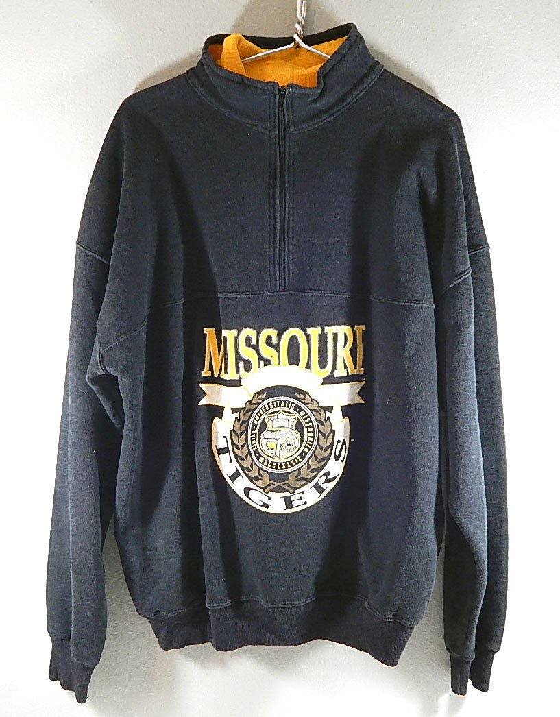 University of Missouri Dodger Vintage Half Zip Sweatshirt XL - DJ056265