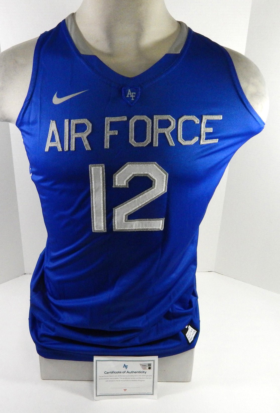 Womens Air Force Falcons #12 Game Issued Blue Jersey L DP60635 - DP60635