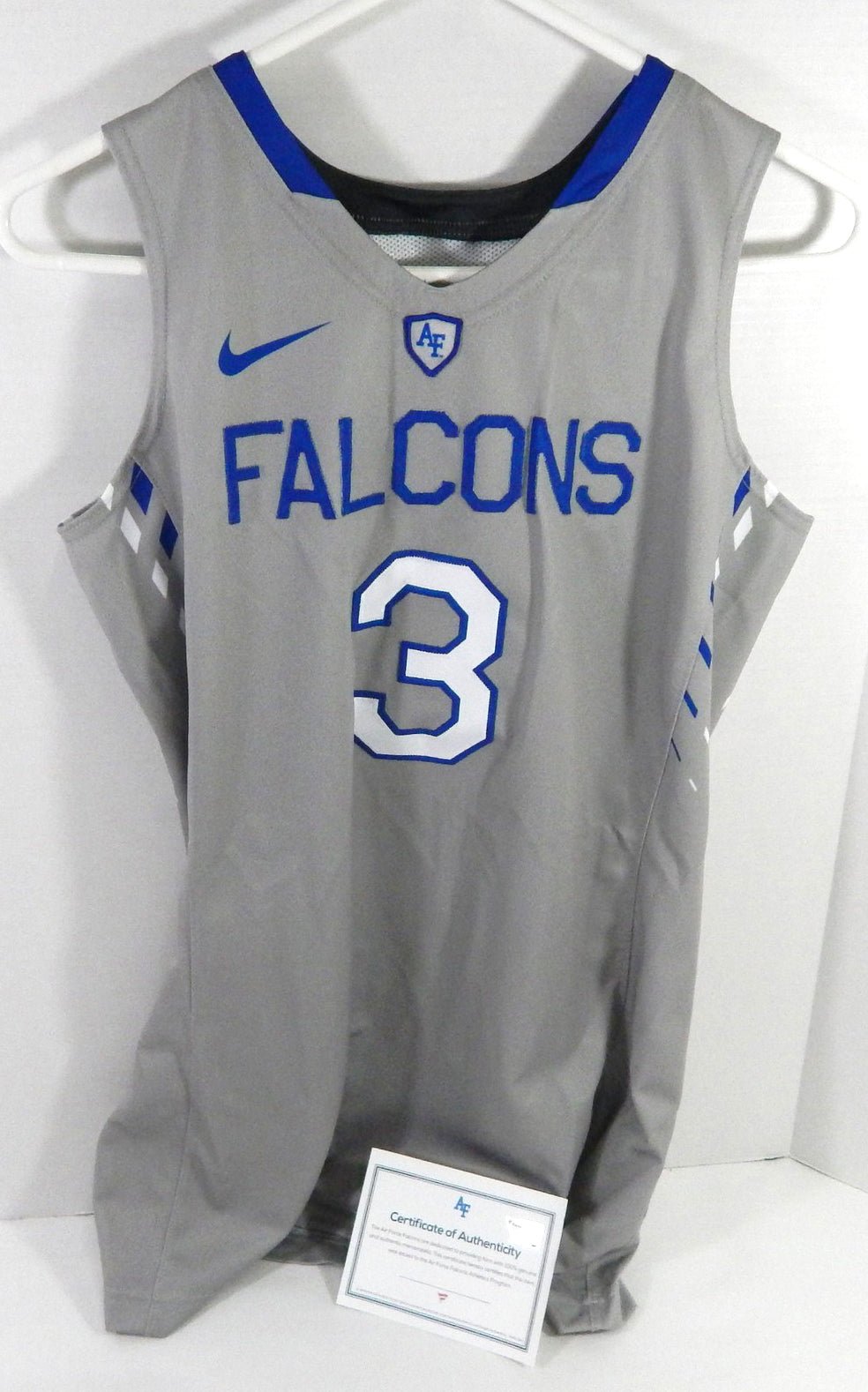 Womens Air Force Falcons #3 Game Issued Grey Jersey M DP60655 - DP60655