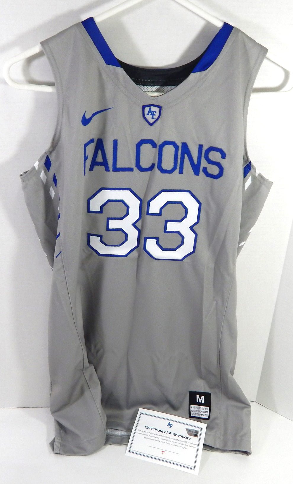 Womens Air Force Falcons #33 Game Issued Grey Jersey M DP60662 - DP60662