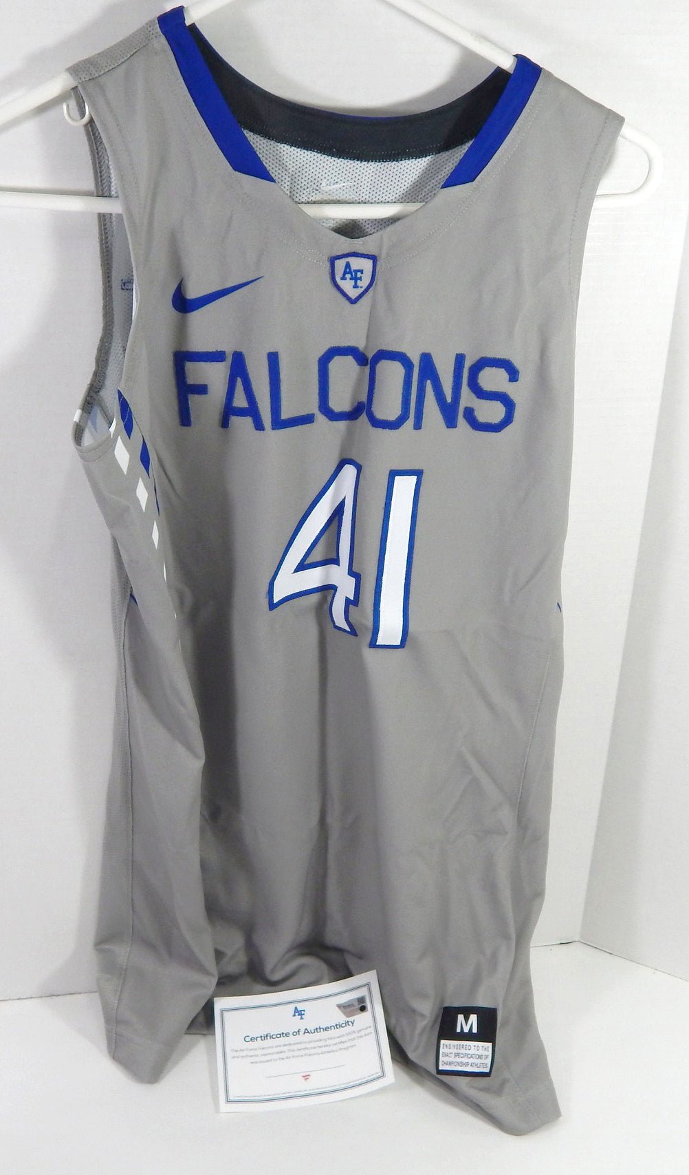 Womens Air Force Falcons #41 Game Issued Grey Jersey M DP60609 - DP60609