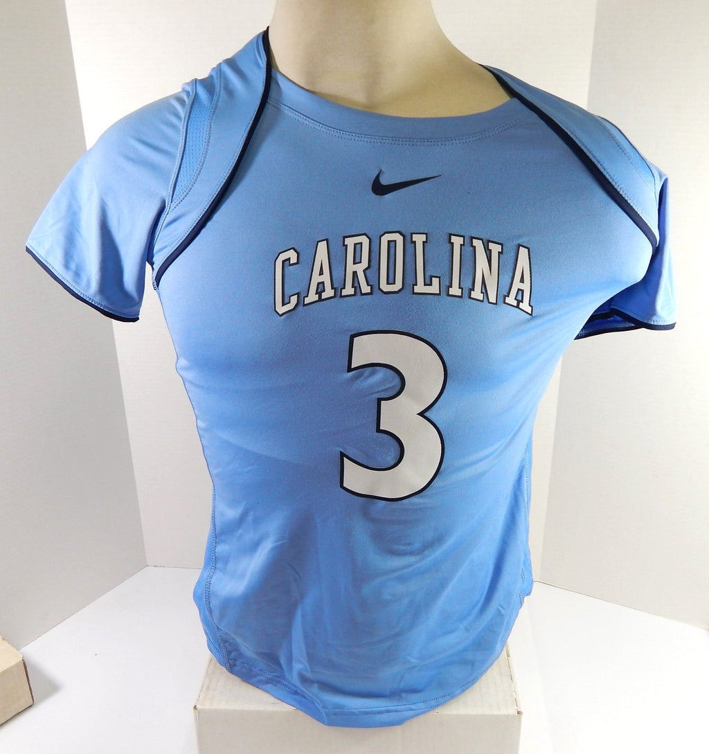 Womens Soccer North Carolina Tar Heels UNC #3 Game Used Blue Jersey L DP54607 - DP54607